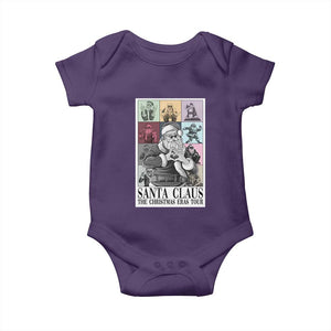 Funny Santa Claus The Christmas Eras Tours Baby Onesie TS09 Purple Print Your Wear