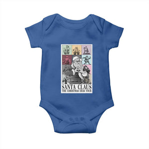 Funny Santa Claus The Christmas Eras Tours Baby Onesie TS09 Royal Blue Print Your Wear