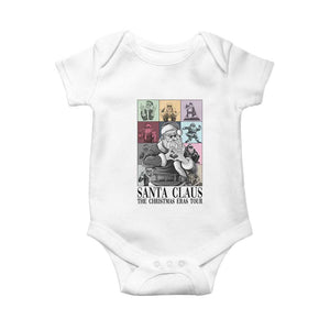 Funny Santa Claus The Christmas Eras Tours Baby Onesie TS09 White Print Your Wear