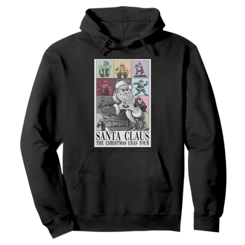 Funny Santa Claus The Christmas Eras Tours Hoodie TS09 Black Print Your Wear