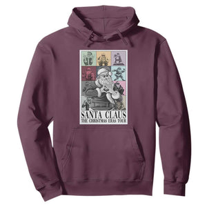 Funny Santa Claus The Christmas Eras Tours Hoodie TS09 Maroon Print Your Wear