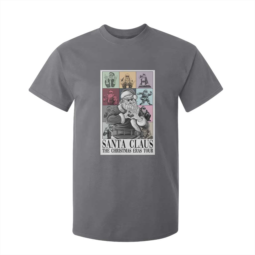 Funny Santa Claus The Christmas Eras Tours T Shirt For Kid TS09 Charcoal Print Your Wear