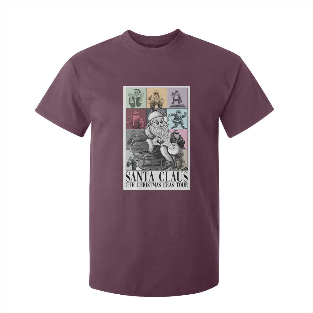 Funny Santa Claus The Christmas Eras Tours T Shirt For Kid TS09 Maroon Print Your Wear