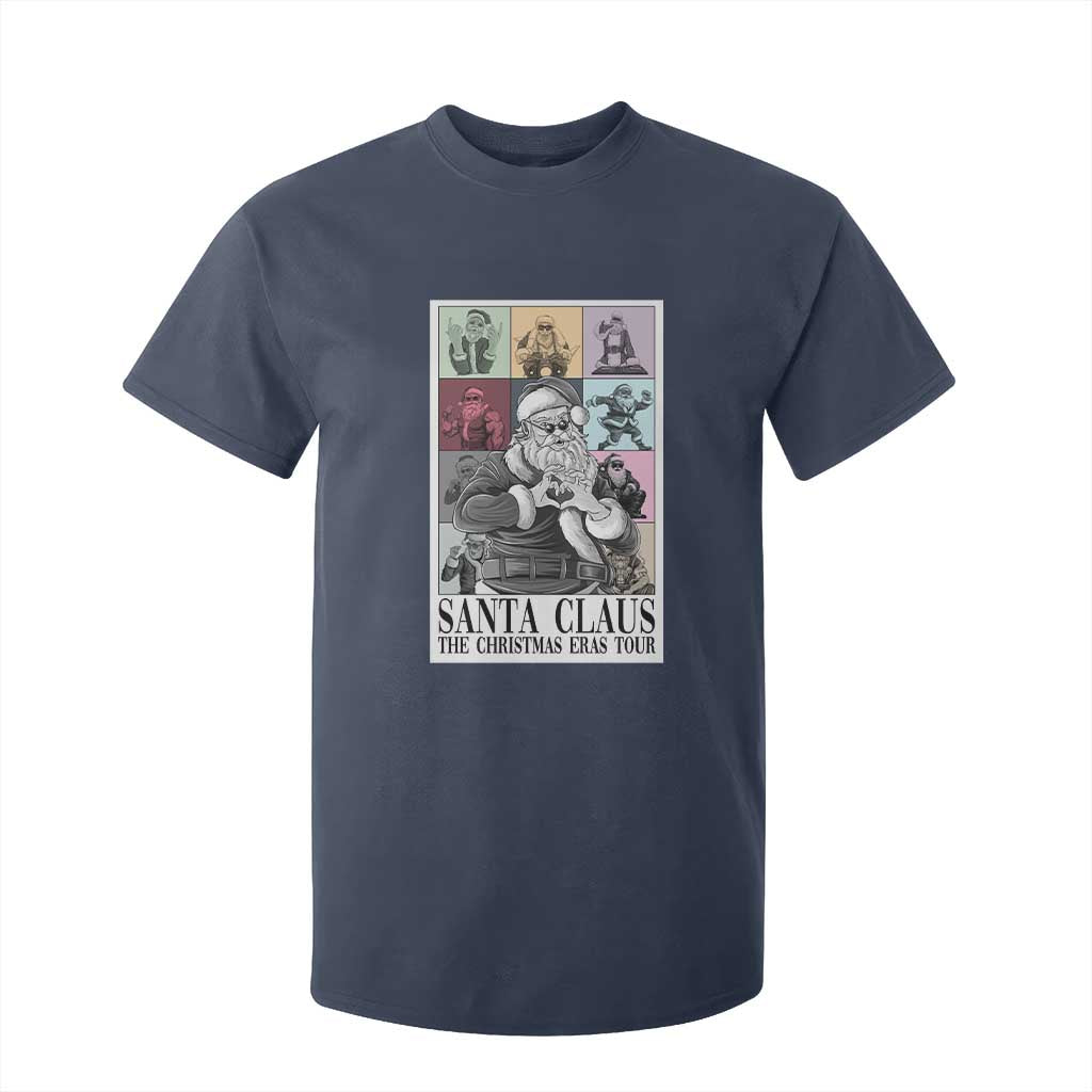 Funny Santa Claus The Christmas Eras Tours T Shirt For Kid TS09 Navy Print Your Wear