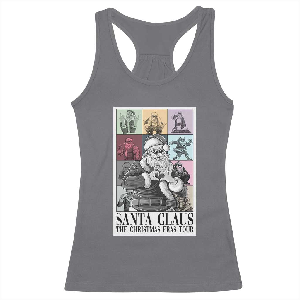 Funny Santa Claus The Christmas Eras Tours Racerback Tank Top TS09 Charcoal Print Your Wear