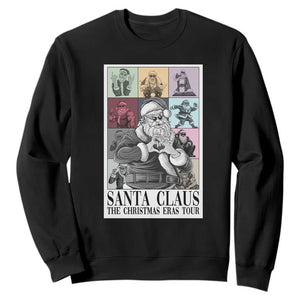 Funny Santa Claus The Christmas Eras Tours Sweatshirt TS09 Black Print Your Wear