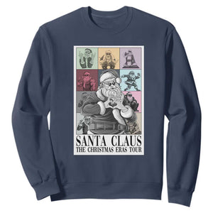 Funny Santa Claus The Christmas Eras Tours Sweatshirt TS09 Navy Print Your Wear