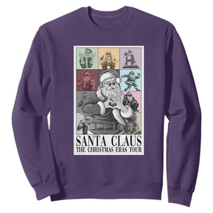 Funny Santa Claus The Christmas Eras Tours Sweatshirt TS09 Purple Print Your Wear