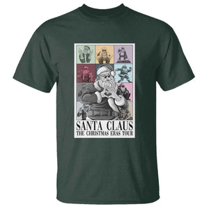 Funny Santa Claus The Christmas Eras Tours T Shirt TS09 Dark Forest Green Print Your Wear