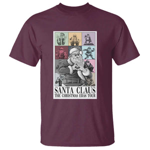 Funny Santa Claus The Christmas Eras Tours T Shirt TS09 Maroon Print Your Wear