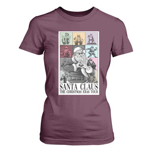 Funny Santa Claus The Christmas Eras Tours T Shirt For Women TS09 Maroon Print Your Wear