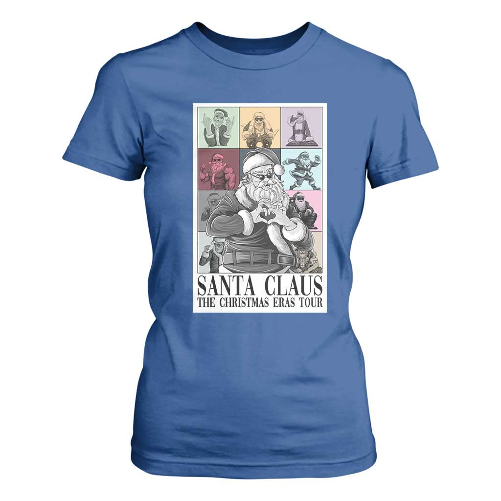 Funny Santa Claus The Christmas Eras Tours T Shirt For Women TS09 Royal Blue Print Your Wear