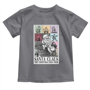 Funny Santa Claus The Christmas Eras Tours Toddler T Shirt TS09 Charcoal Print Your Wear