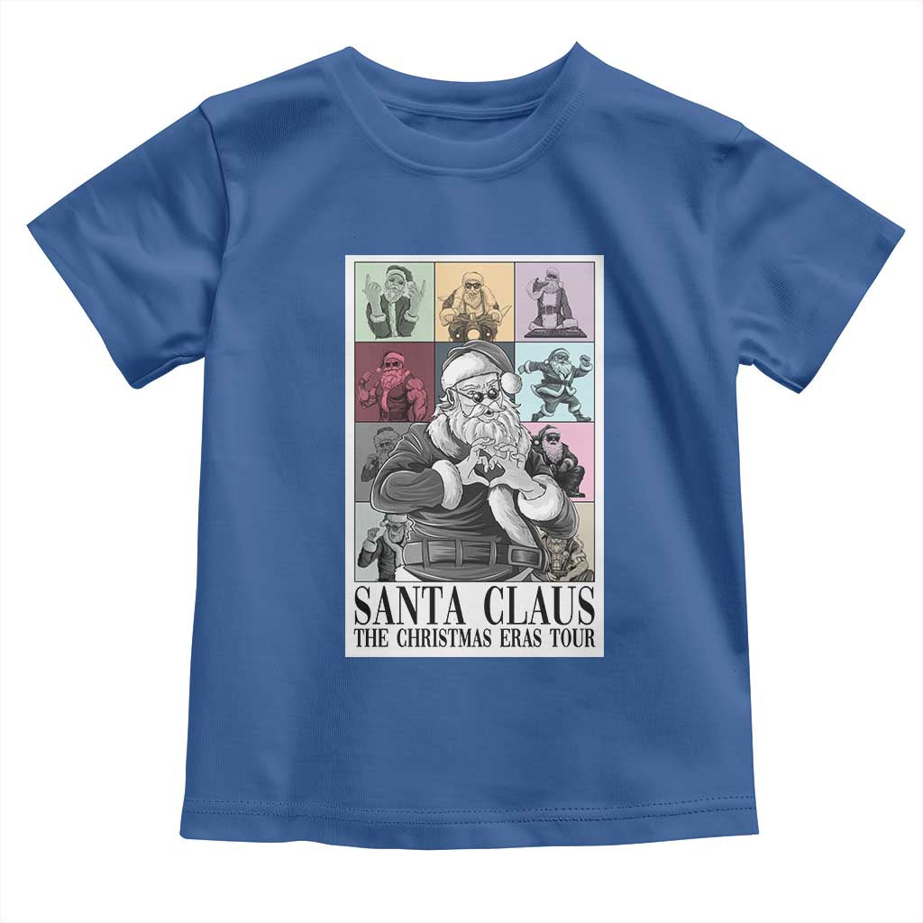 Funny Santa Claus The Christmas Eras Tours Toddler T Shirt TS09 Royal Blue Print Your Wear