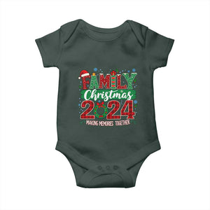 Family Christmas 2024 Baby Onesie Making Memories Together TS09 Print Your Wear