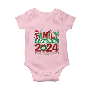Family Christmas 2024 Baby Onesie Making Memories Together TS09 Light Pink Print Your Wear