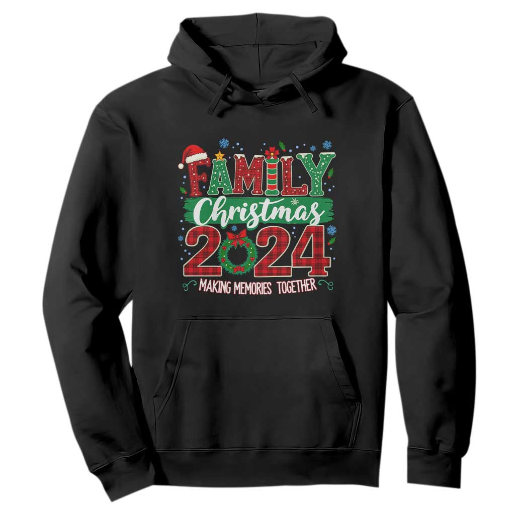 Family Christmas 2024 Hoodie Making Memories Together TS09 Black Print Your Wear