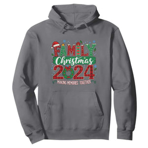 Family Christmas 2024 Hoodie Making Memories Together TS09 Charcoal Print Your Wear