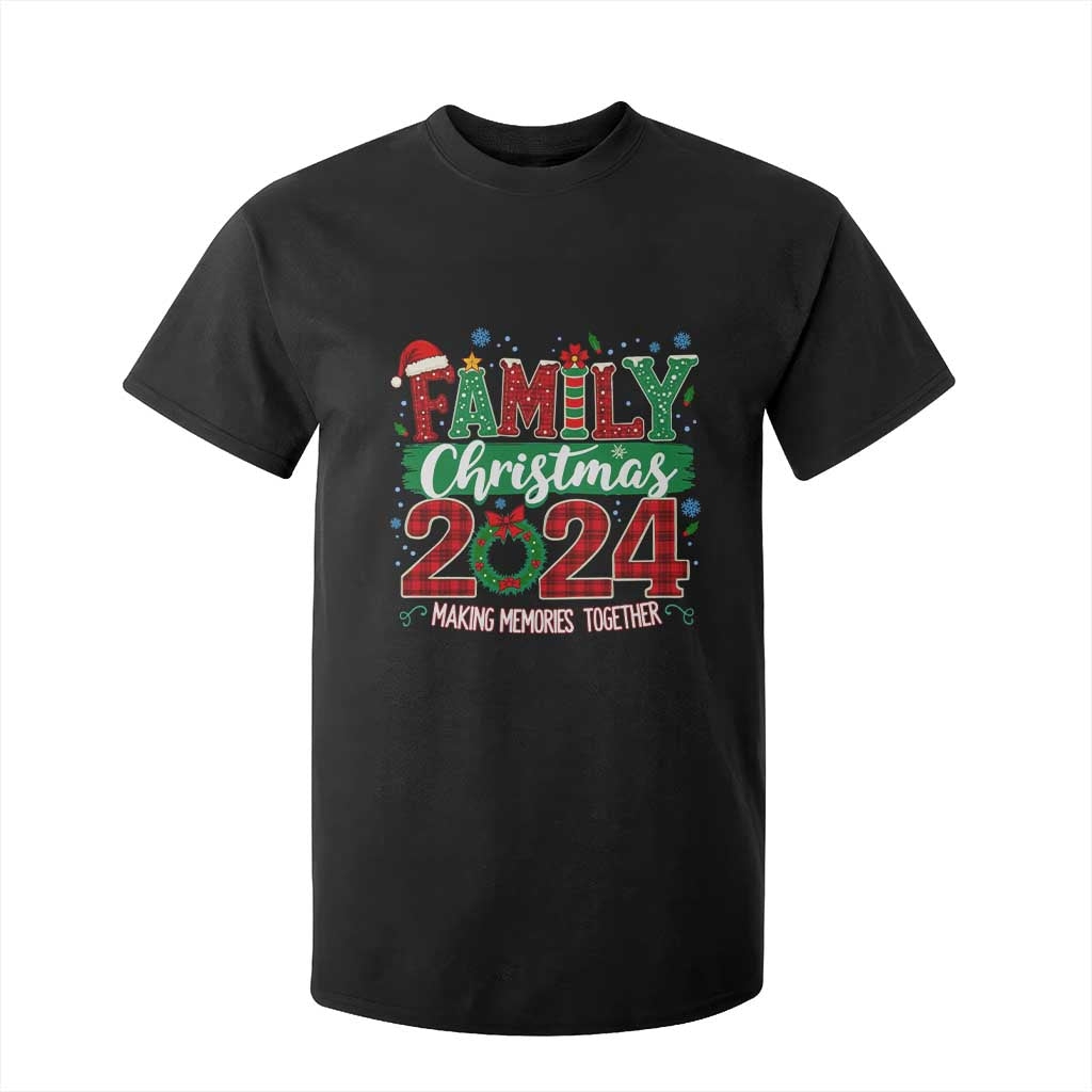 Family Christmas 2024 T Shirt For Kid Making Memories Together TS09 Black Print Your Wear