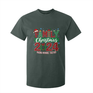 Family Christmas 2024 T Shirt For Kid Making Memories Together TS09 Dark Forest Green Print Your Wear