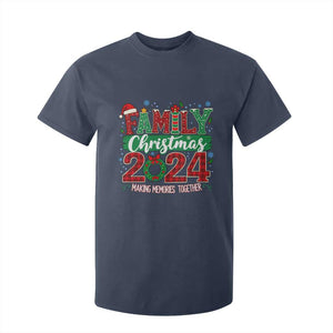 Family Christmas 2024 T Shirt For Kid Making Memories Together TS09 Navy Print Your Wear