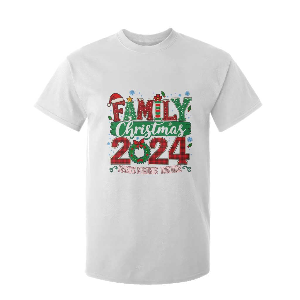 Family Christmas 2024 T Shirt For Kid Making Memories Together TS09 White Print Your Wear