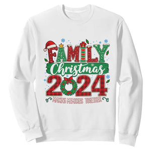 Family Christmas 2024 Sweatshirt Making Memories Together TS09 White Print Your Wear