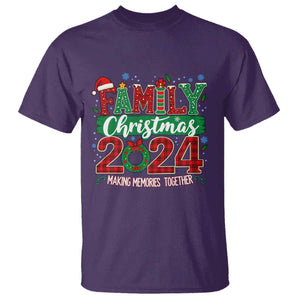 Family Christmas 2024 T Shirt Making Memories Together TS09 Purple Print Your Wear