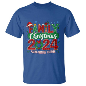 Family Christmas 2024 T Shirt Making Memories Together TS09 Royal Blue Print Your Wear
