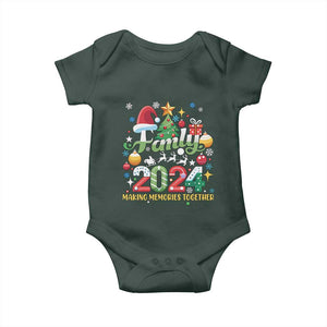 Family Christmas 2024 Making Memories Together Baby Onesie TS09 Print Your Wear