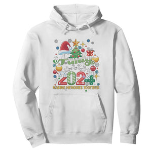 Family Christmas 2024 Making Memories Together Hoodie TS09 White Print Your Wear