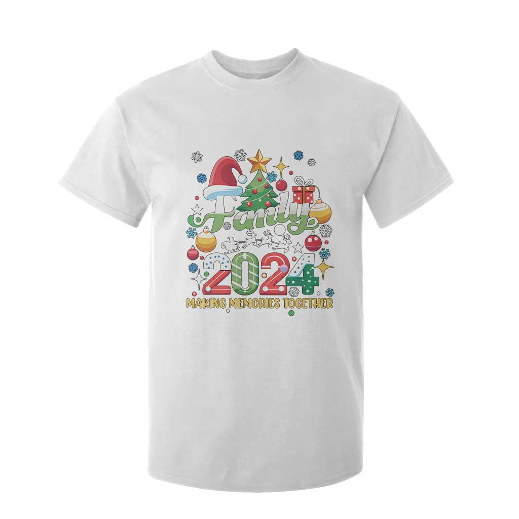 Family Christmas 2024 Making Memories Together T Shirt For Kid TS09 White Print Your Wear