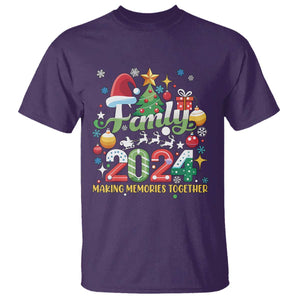 Family Christmas 2024 Making Memories Together T Shirt TS09 Purple Print Your Wear