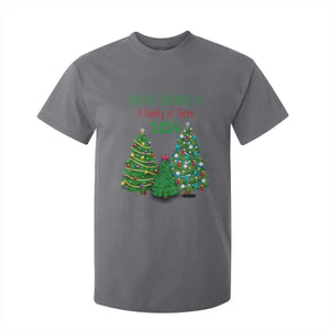 First Christmas As A family Of Three T Shirt For Kid TS09 Charcoal Print Your Wear
