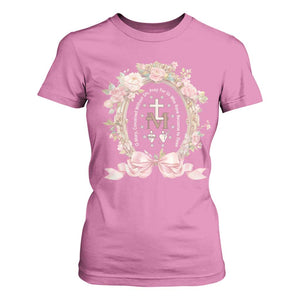 Ave Maria T Shirt For Women Miraculous Medal Blessed Mother Mary Hail TS09 Azalea Print Your Wear