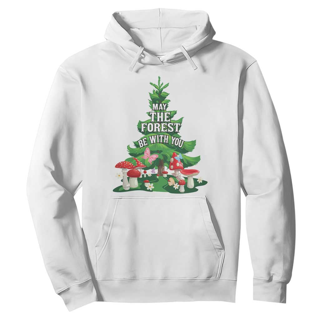 Nature Lover Hoodie May The Forest Be With You Cute Earth Day TS09 White Printyourwear