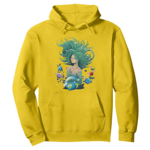 Earth Day Hoodie Mother Earth Gaia Goddess Of Nature Planet TS09 Daisy Printyourwear