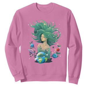 Earth Day Sweatshirt Mother Earth Gaia Goddess Of Nature Planet TS09 Azalea Printyourwear