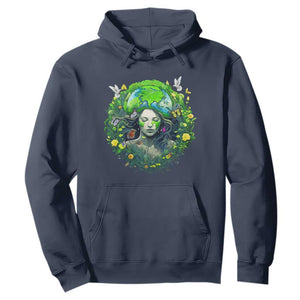 Earth Day Hoodie Mother Earth Gaia Goddess Of Nature TS09 Navy Printyourwear
