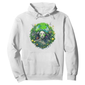 Earth Day Hoodie Mother Earth Gaia Goddess Of Nature TS09 White Printyourwear
