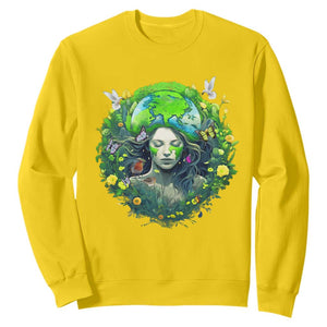Earth Day Sweatshirt Mother Earth Gaia Goddess Of Nature TS09 Daisy Printyourwear