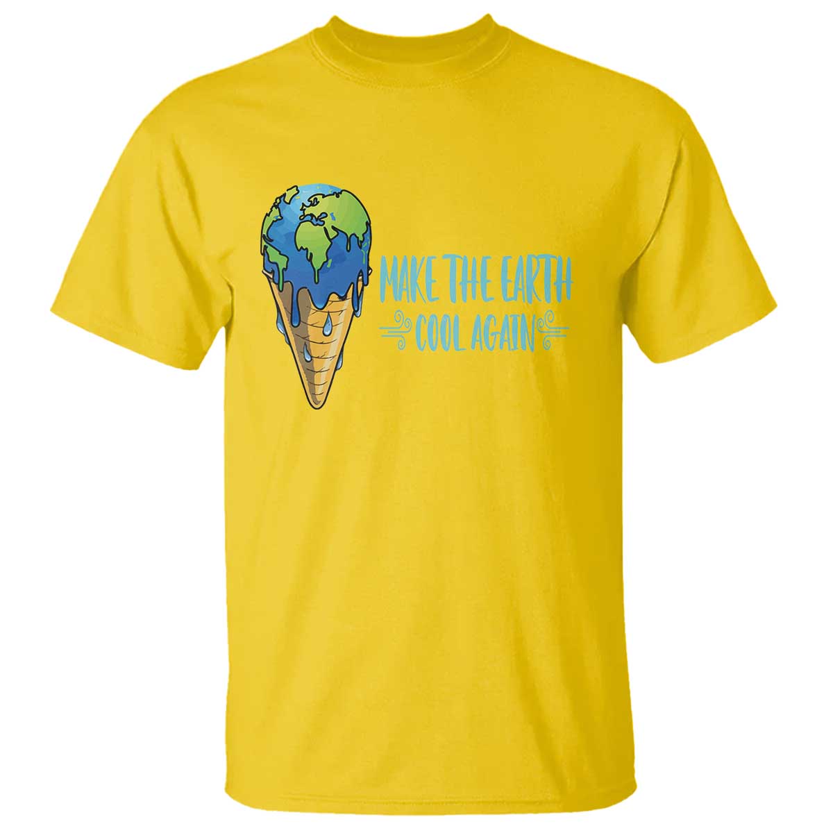 Earth Day T Shirt Make The Earth Cool Again Funny Melting Ice Cream TS09 Daisy Printyourwear