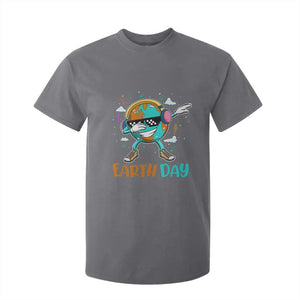 Earth Day Funny Cool Dabbing Planet Kids Boys T Shirt For Kid TS09 Charcoal Printyourwear