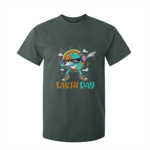 Earth Day Funny Cool Dabbing Planet Kids Boys T Shirt For Kid TS09 Dark Forest Green Printyourwear