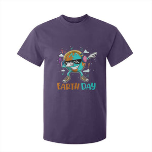 Earth Day Funny Cool Dabbing Planet Kids Boys T Shirt For Kid TS09 Purple Printyourwear