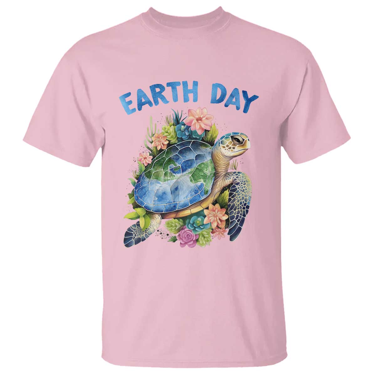 Earth Day T Shirt Sea Turtle Save Our Ocean TS09 Light Pink Printyourwear