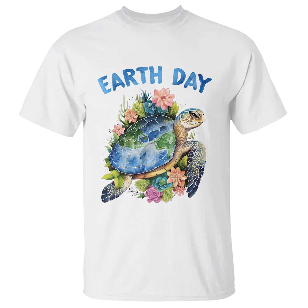 Earth Day T Shirt Sea Turtle Save Our Ocean TS09 White Printyourwear
