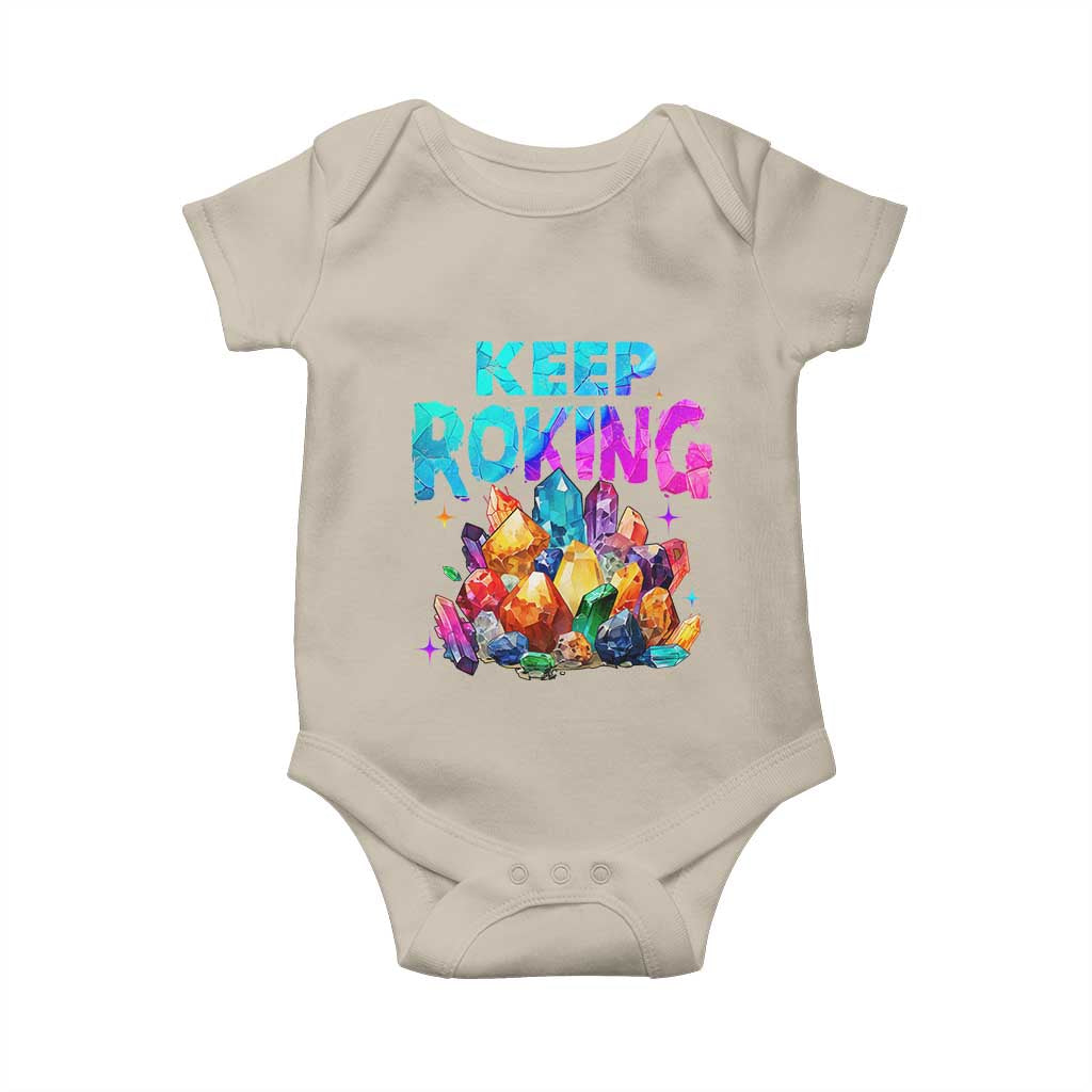 Rock Collector Baby Onesie Keep Rocking Geologist TS09 Sand Print Your Wear