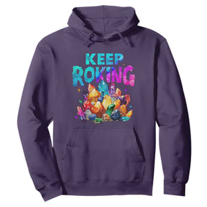 Rock Collector Hoodie Keep Rocking Geologist TS09 Purple Print Your Wear