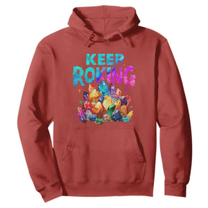 Rock Collector Hoodie Keep Rocking Geologist TS09 Red Print Your Wear